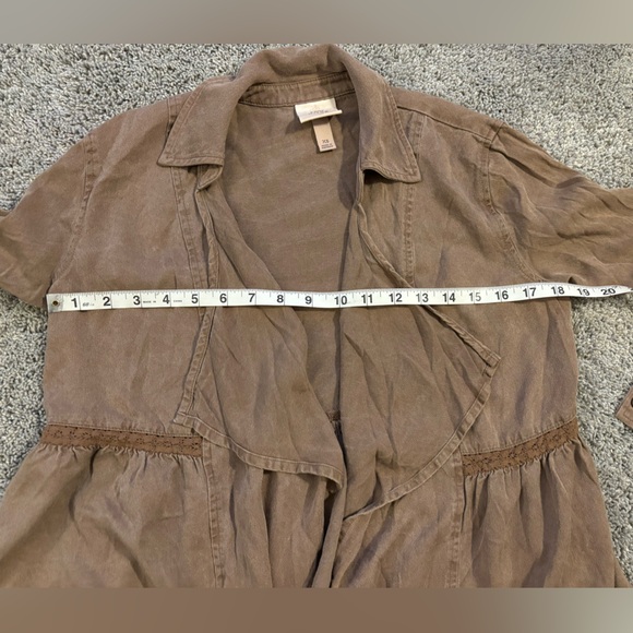 Knox Rose Womens Open Front Tan Cardigan Size XS - Picture 7 of 11